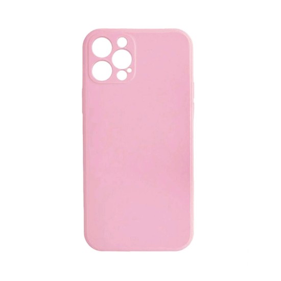 Silicone Case with Camera Shield for Apple iPhone 13 Pro Pink